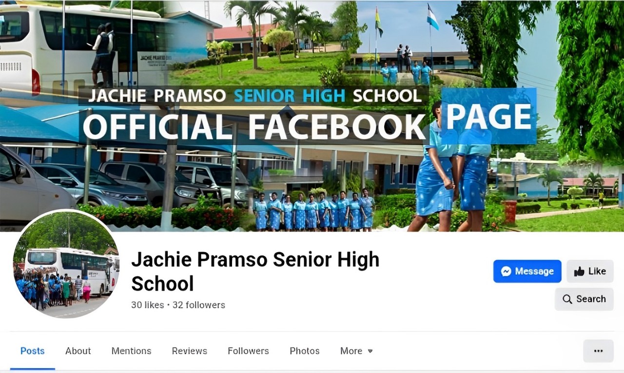  Jachie-Pramso Senior High School Launches Official Facebook Page cover image